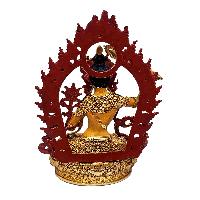 [manjushri] Or [manjushree], Buddhist Miniature Statue, [thangka Color Finishing], [face Painted]