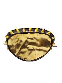 [aparimita], Buddhist Handmade Statue, [chocolate And Silver Oxidized With Extra Gold Plated], [stone Setting], [face Painted]