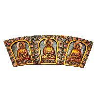 [shakyamuni Buddha, Amitabha Buddha, Medicine Buddha] Design For Decorative Wall Hangings, [painted], Poplar Wood