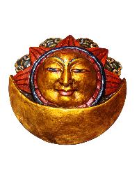 [sun And Moon] Design For Decorative Wall Hangings, [painted], Poplar Wood
