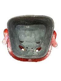 Buddhist Wooden Mask Of [tribal Mask], Tibetan Style Wtih [traditional Colors], Poplar Wood
