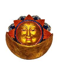 [sun And Moon] Design For Decorative Wall Hangings, [painted], Poplar Wood