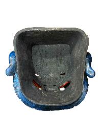 Buddhist Wooden Mask Of [tribal Mask], Tibetan Style Wtih [traditional Colors], Poplar Wood