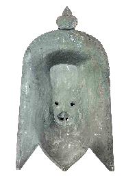 Buddhist Wooden Mask Of [hunuman], Tibetan Style Wtih [traditional Colors], Poplar Wood