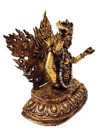 [sukha Siddhi | Akash Yogini], Buddhist Handmade Statue, [full Gold Plated], [antique Finishing]