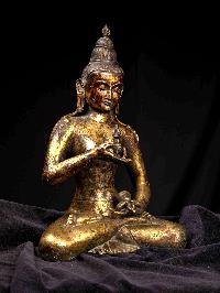 [vajrasattva], Buddhist Handmade Statue, [bronze Finishing], [antique Finishing]
