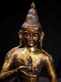[vajrasattva], Buddhist Handmade Statue, [bronze Finishing], [antique Finishing]
