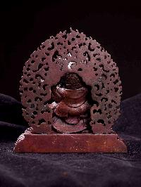 [mahakala Panjaranatha], [kajupa Mahakala], [hq], Buddhist Miniature Statue,  [chocolate Oxidized]
