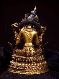 [green Tara], Buddhist Handmade Statue, [full Gold Plated], [stone Setting], [thangka Color Finishing]