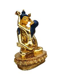 [samantabhadra] Or [buddha Shakti], Buddhist Handmade Statue, [full Gold Plated], [face Painted]