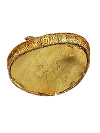 [padmasambhava], Buddhist Handmade Statue, [full Gold Plated], [stone Setting], [face Painted]