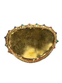 [aparimita], Buddhist Handmade Statue, [full Gold Plated], [stone Setting], [face Painted]