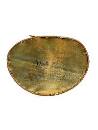 [green Tara], Buddhist Handmade Statue, [full Gold Plated], [stone Setting], [face Painted]