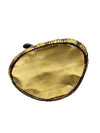 [padmasambhava], Buddhist Handmade Statue, [chocolate And Silver Oxidized With Extra Gold Plated], [stone Setting], [face Painted]