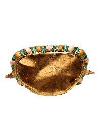 [white Tara]. Buddhist Miniature Statue, [full Gold Plated], [thangka Color Finishing], [face Painted]