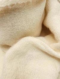 [real] Yak Wool Shawl, Nepali Hand Loom Shawl, [cream White]