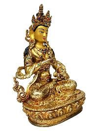 [vajrasattva], Buddhist Handmade Statue, [full Fire Gold Plated], [face Painted]