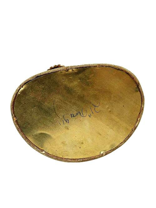 [premium Quality], [21 Tara] On Double Lotus Base Set, [full Gold Plated], [stone Setting], [face Painted]