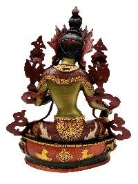 [green Tara], Buddhist Handmade Statue, [thangka Color Finishing], [face Painted]