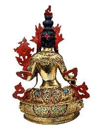[21 Tara] Set, Buddhist Handmade Statue, [full Gold Plated], [stone Setting], [face Painted]