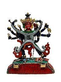 [chakrasamvara], Buddhist Miniature Statue, [thangka Color Finishing], [stone Setting]