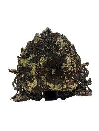 thumb1-Unique, Traditional Dhunge Dhara Stone Water Tap With Mahakala Bhairava, Lakshmi And Ganesh, Antique Finishing