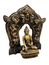 thumb3-Shakyamuni Buddha With Various God, Buddhist Handmade Statue, Antique Finishing