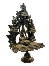 [shiva], Handmade Statue With Oil Lamp, [antique Finishing]
