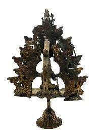 [shiva], Handmade Statue With Oil Lamp, [antique Finishing]