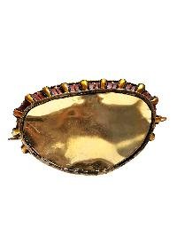 thumb1-Chenrezig, Buddhist Handmade Statue, Thangka Color Finishing, Partly Gold Plated