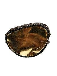 thumb4-Shakyamuni Buddha, Handmade Statue, Chocolate Color Oxidized, With Carving