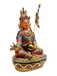 thumb2-PadmaSambhava, Handmade Statue, Thangka Color Finishing