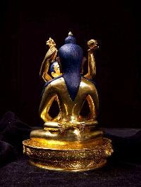 thumb4-Samantabhadra, Buddhist Handmade Statue, Full Gold Plated, Face Painted, Sacred Art