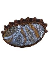 thumb4-Medicine Buddha Statue Handmade, Chocolate Oxidized Old Stock