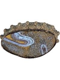 thumb4-Medicine Buddha Statue Handmade, Chocolate Oxidized