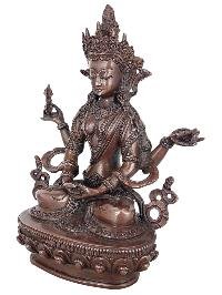 thumb1-Prajnaparamita Statue Handmade, Chocolate Oxidized