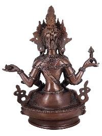 thumb3-Prajnaparamita Statue Handmade, Chocolate Oxidized