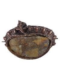 thumb4-Lakshmi Statue Handmade, Chocolate Oxidized Finish