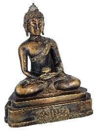 thumb2-Amitabha Buddha Statue Handmade, Antique Finish