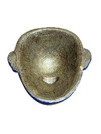 thumb1-Handcrafted Joker Wooden Mask, Tibetan Design Wall Decor, Poplar Wood, Traditional Colors