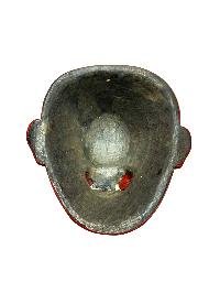 thumb3-Decorative Oni Face Wooden Mask, Tibetan Inspired Art, Poplar Wood, Traditional Finish