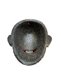 thumb4-Handmade Joker Character Wooden Mask, Tibetan Art Style, Poplar Wood, Traditional Colors