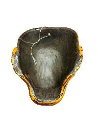 thumb4-Artisan Tiger Head Wooden Mask, Tibetan Style Craft, Poplar Wood, Classic Traditional Colors