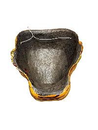 thumb3-Decorative Tiger Head Wooden Mask, Tibetan Art Design, Carved Poplar Wood, Traditional Finish