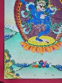 thumb4-Simhamukha Yogini Thangka, Buddhist Traditional Painting, Hand Painted, Real Gold, Best Value