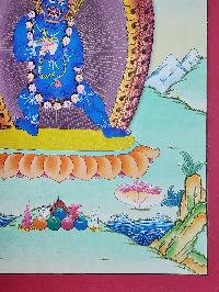 thumb3-Yamantaka Thangka, Buddhist Traditional Painting, Hand Painted, Real Gold, Best Value