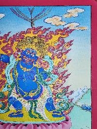 thumb2-Vajrapani Thangka, Buddhist Traditional Painting, Hand Painted, Real Gold, Best Value
