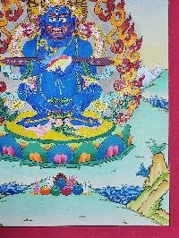 thumb3-Mahakala Two Arms Thangka, Buddhist Traditional Painting, Hand Painted, Real Gold, Best Value