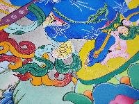 thumb6-Mahakala Two Arms Thangka, Buddhist Traditional Painting, Hand Painted, Real Gold, Best Value