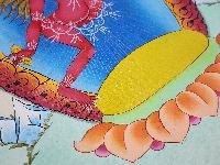 thumb6-Akash Yogini Thangka, Buddhist Traditional Painting, Hand Painted, Real Gold, Best Value